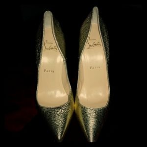 Gold Christian louboutin